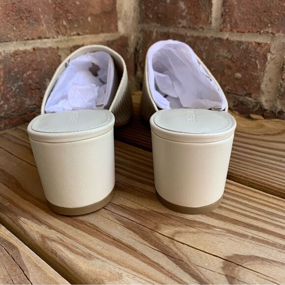 Everlane Shoes Glove Mule ReKnit Leather Bone Minimalist Neutral Womens 9.5 - Picture 7 of 11